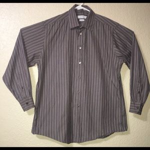 CALVIN KLEIN Men SLIM-FIT LONG-SLEEVE BUTTON DRESS